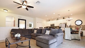 Townhome, 4 Bedrooms | Living area | Flat-screen TV, DVD player - Bella Vida 601 (Kissimmee)