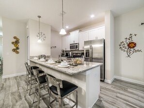 Townhome, 5 Bedrooms | Private kitchen | Fridge, microwave, oven, stovetop - Storey Lake 3131 (Kissimmee)