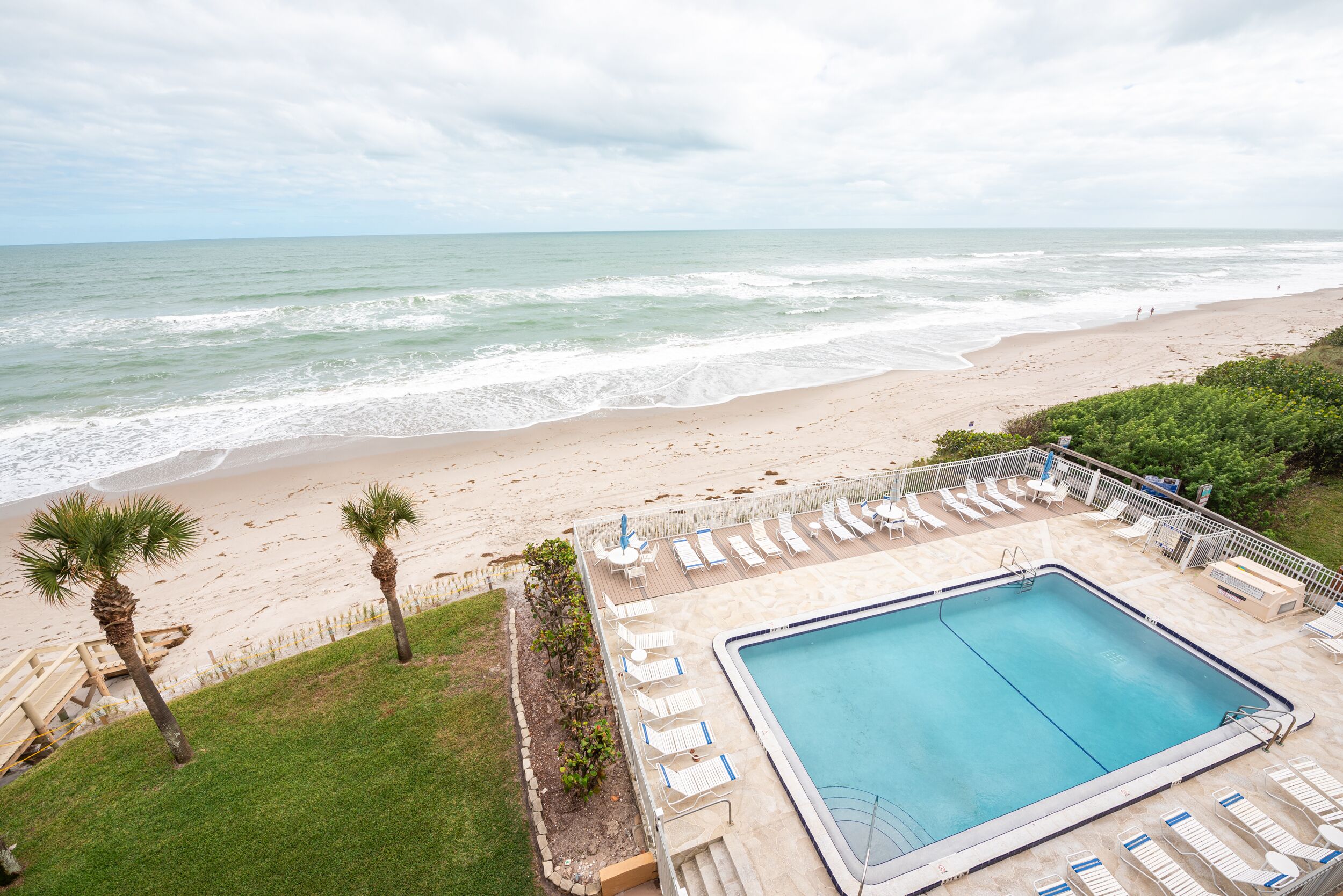 Beachfront updated Vacation Rental, Beautiful Views from the 5th story balcony.