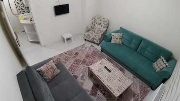 Apartamento estándar | Zona de estar | Una televisión LCD