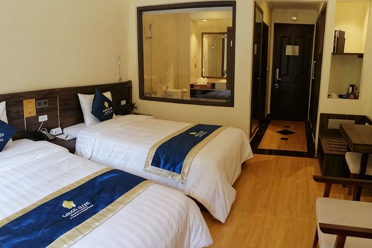 Minibar, desk, blackout drapes, WiFi (free)