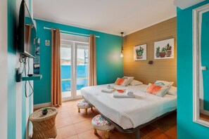 1 dormitorio, tabla de planchar con plancha, Internet y ropa de cama
