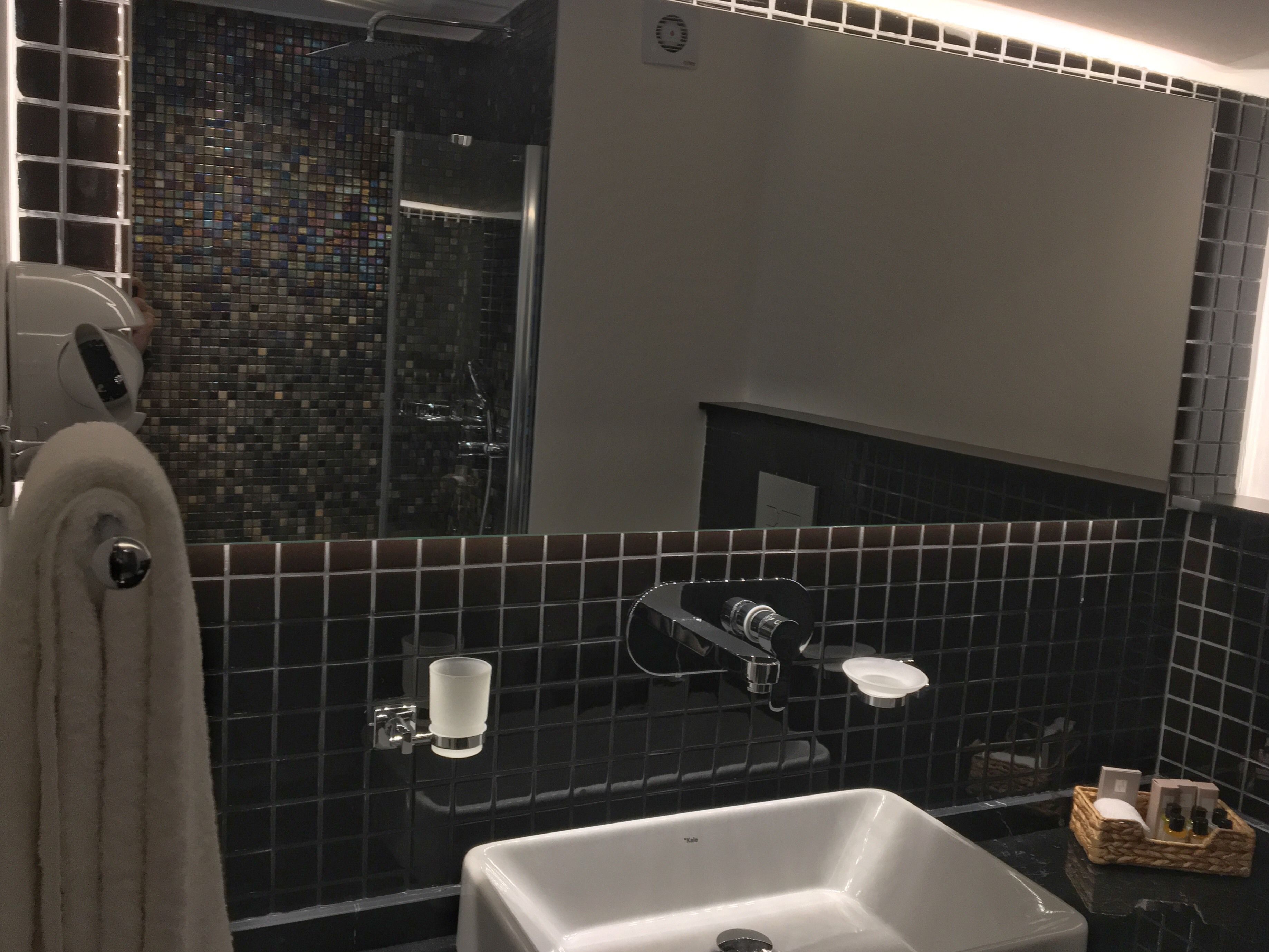 executive suite, sea view | bathroom | shower, rainfall showerhead, free toiletries, hair dryer