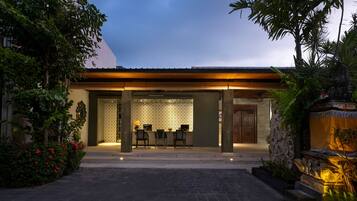 Front of property - evening/night