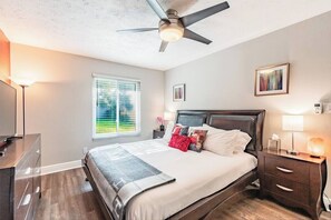 2 bedrooms, iron/ironing board, WiFi, bed sheets