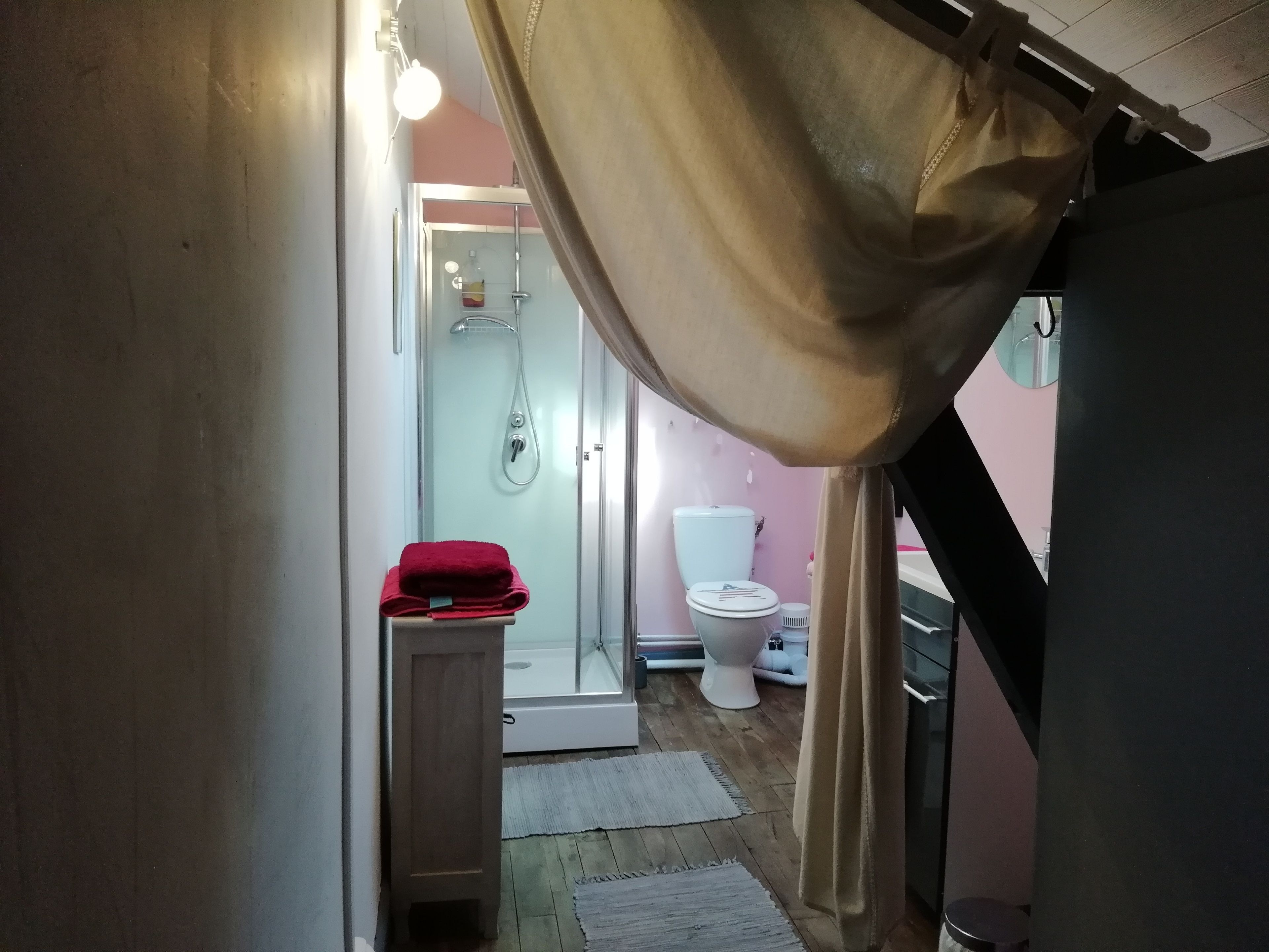 Free toiletries, hair dryer, towels