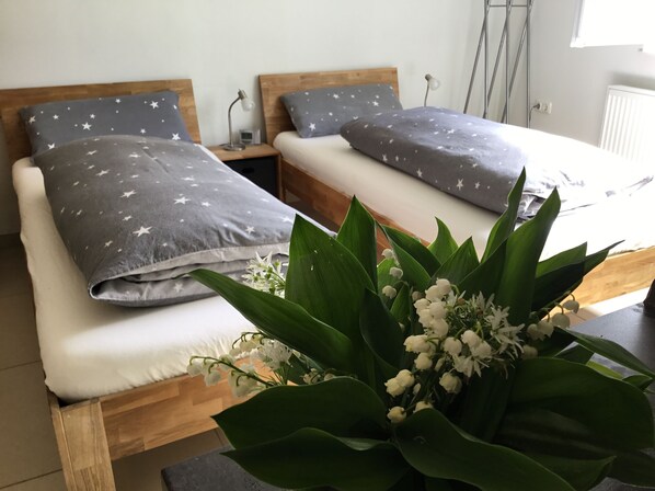 Apartment (1) | Daunenbettdecken, Zimmersafe, individuell dekoriert