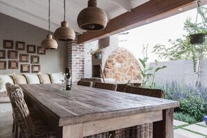 Luxury Suite, 1 Bedroom, Kitchenette, Garden View (Dill) | Terrace/patio