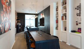 Design Apartment, 1 Queen Bed with Sofa bed, Non Smoking, Terrace | Living area | Flat-screen TV