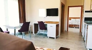 Desk, iron/ironing board, free WiFi, bed sheets