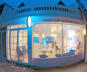 Front of property – evening/night