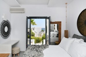 Deluxe Double Room, Partial Sea View | View from room - Sandaya Luxury Suites (Paros)