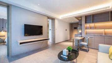 Premium Suite | Living area | TV