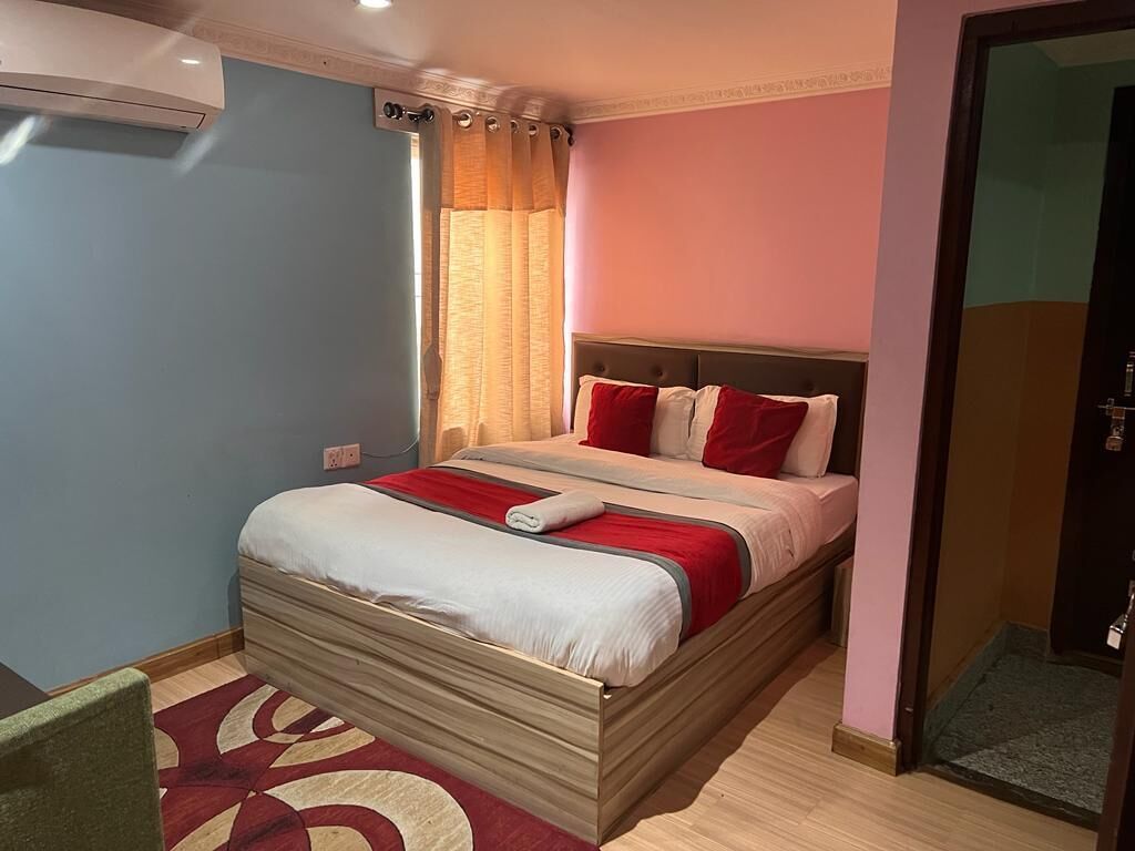 blackout curtains, iron/ironing board, free wifi, bed sheets