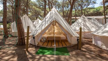Tent, 2 eenpersoonsbedden | 1 slaapkamer, gratis wifi, beddengoed