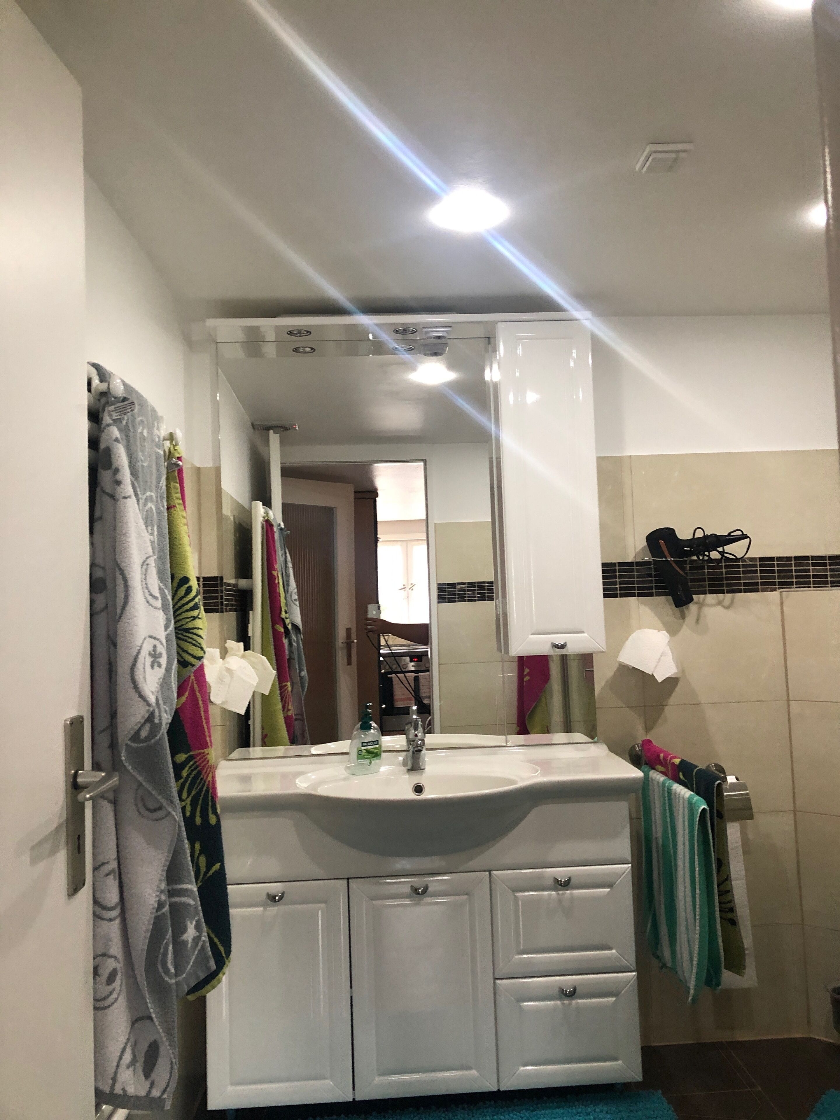 classic condo, 2 bedrooms (nr. 1) | bathroom | shower, hair dryer, towels