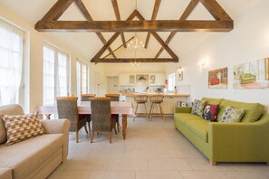 TV, DVD player, books, music library - Pigsty Cottage - Luxurious apartment within orangery (Melksham)