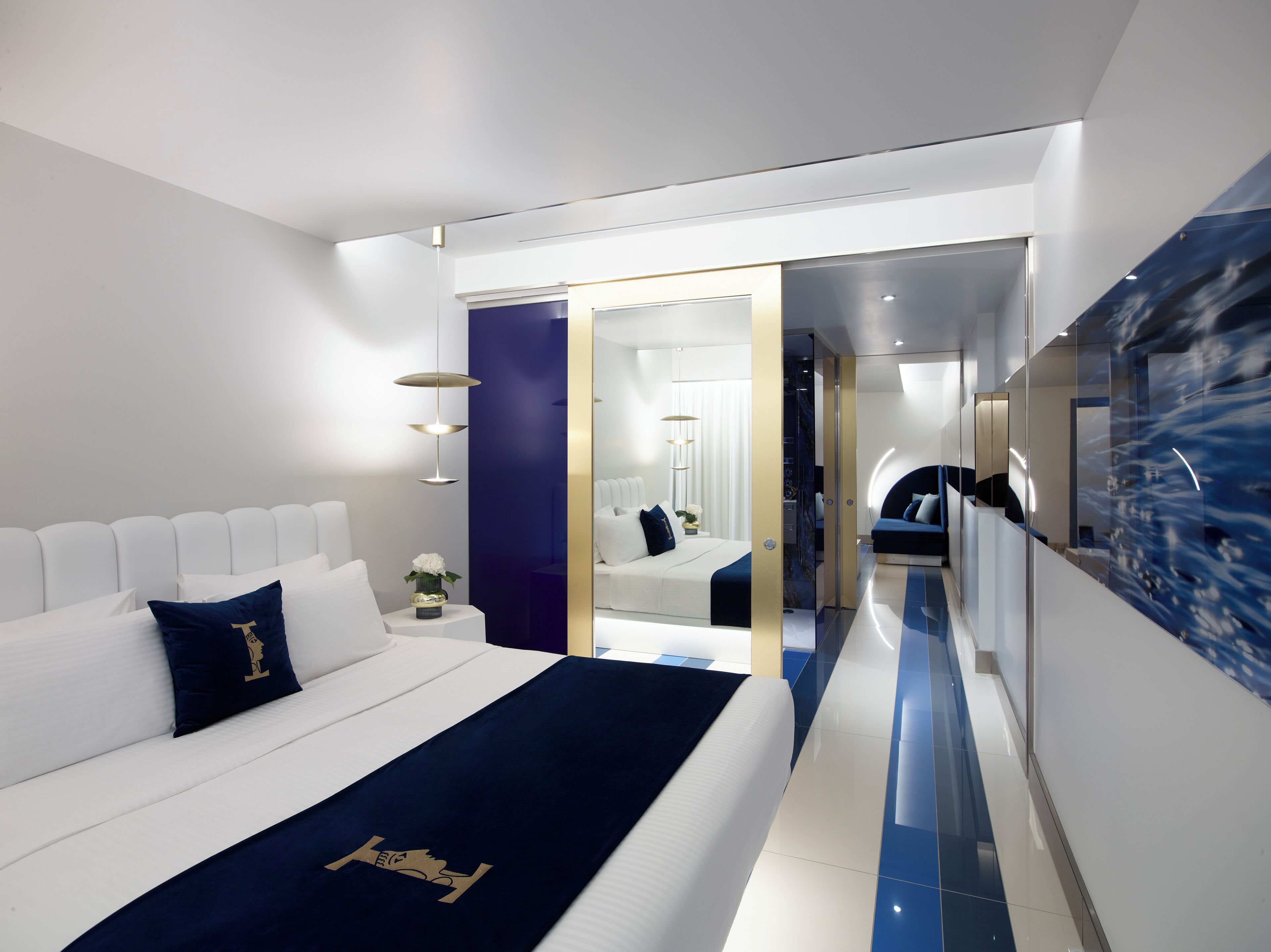 Gold Executive Sea View | Sengetøy i egyptisk bomull, sengetøy av topp kvalitet og safe på rommet