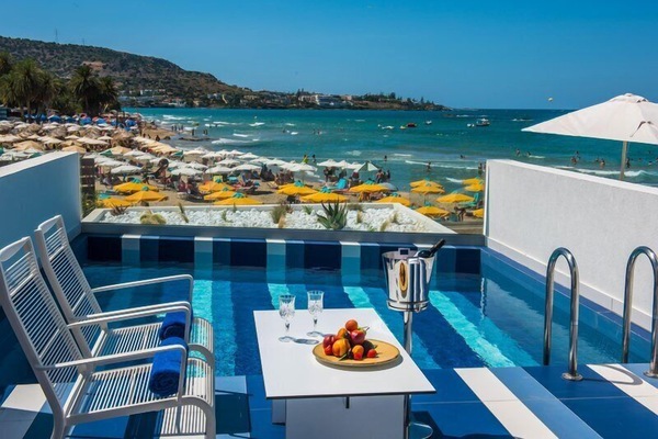 2 outdoor pools, open 10:00 AM to 6:00 PM, pool umbrellas, sun loungers