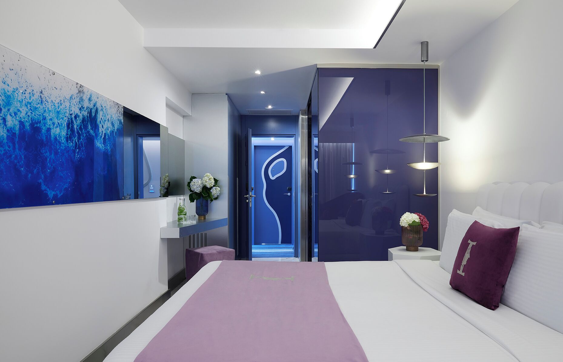 Silver Double Side Sea View) | Sengetøy i egyptisk bomull, sengetøy av topp kvalitet og safe på rommet