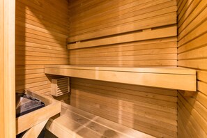 Estudio, sauna | Baño | Regadera, secadora de cabello, toallas 