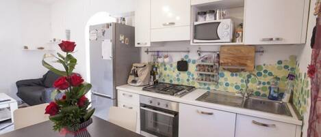 Apartment, 2 Bedrooms | Private kitchenette | Full-size fridge, microwave, oven, stovetop