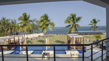 Departamento, 3 habitaciones, vista al océano | Terraza o patio