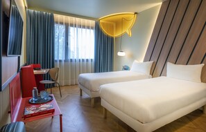 Standardværelse - 2 enkeltsenge | 1 soveværelse, allergivenligt sengetøj, dundyner, Select Comfort-senge