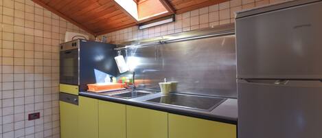 Apartment, 1 Bedroom, Terrace, Sea View | Private kitchen | Fridge, microwave, stovetop, electric kettle