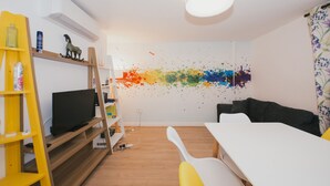 Deluxe-Apartment, 2 Schlafzimmer | Wohnbereich