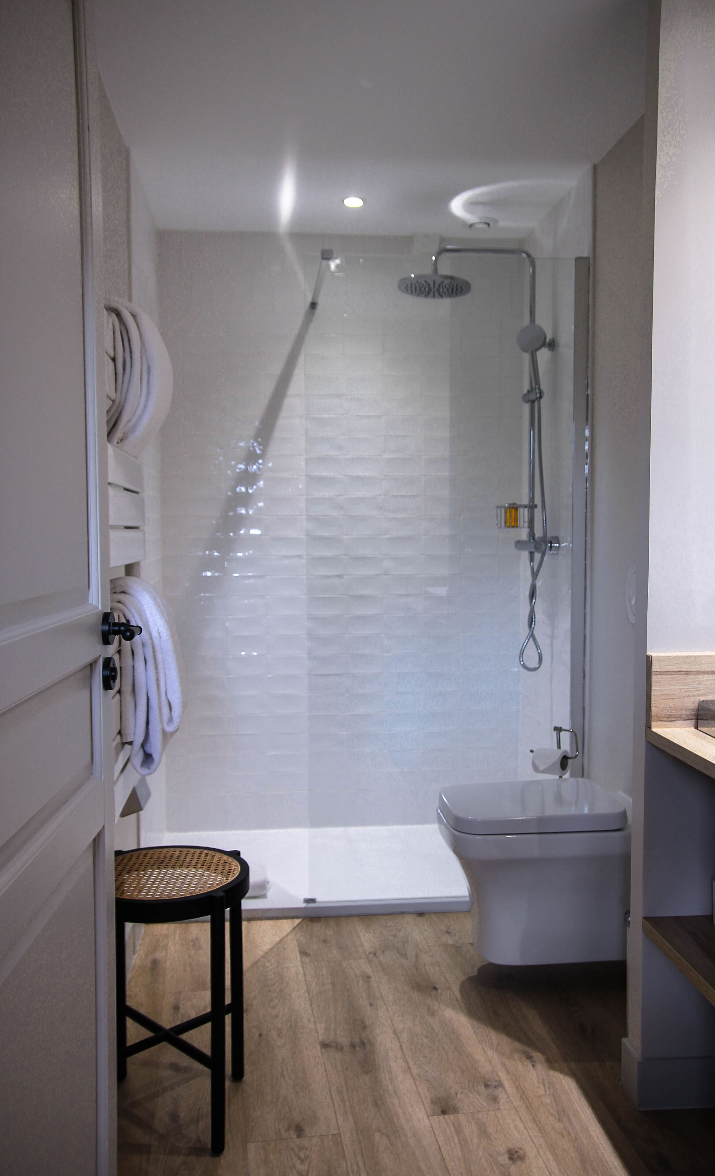 cottage, non smoking (private) | bathroom | rainfall showerhead, hair dryer, bathrobes, slippers