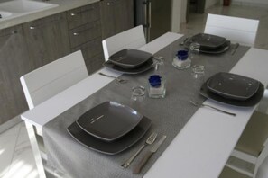 Appartement, 2 chambres, terrasse (Rosa Blu) | Cuisine privée | Cafetière/bouilloire