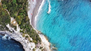 Beach nearby, black sand, snorkelling, fishing