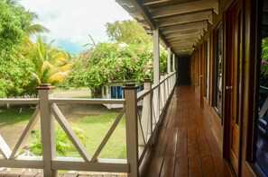 Uitzicht vanaf balkon