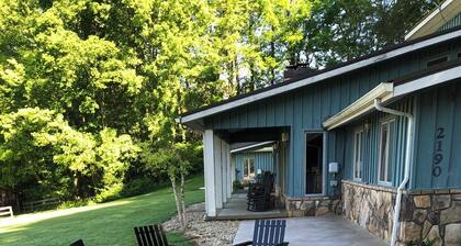 Sunset View Estate, a farm setting, upscale house.