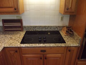 Fridge, microwave, oven, stovetop - Sunset View Estate, a farm setting, upscale house. (Cosby)