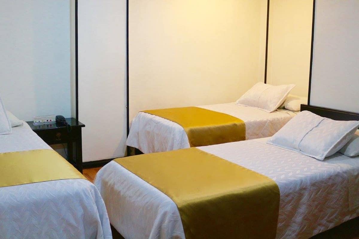 ห้องทริปเปิล, เตียงเดี่ยว 3 เตียง, ปลอดบุหรี่ | เตารีด/โต๊ะรีดผ้า, Wi-Fi ฟรี, ผ ้าปูที่นอน