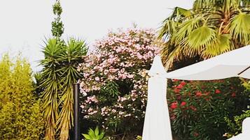 AuĂenpool, Sonnenschirme, LiegestĂŒhle