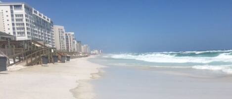 Beach nearby, sun-loungers