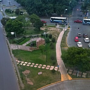 Vue sur la ville depuis l’hébergement