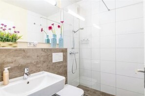 Shower, hair dryer