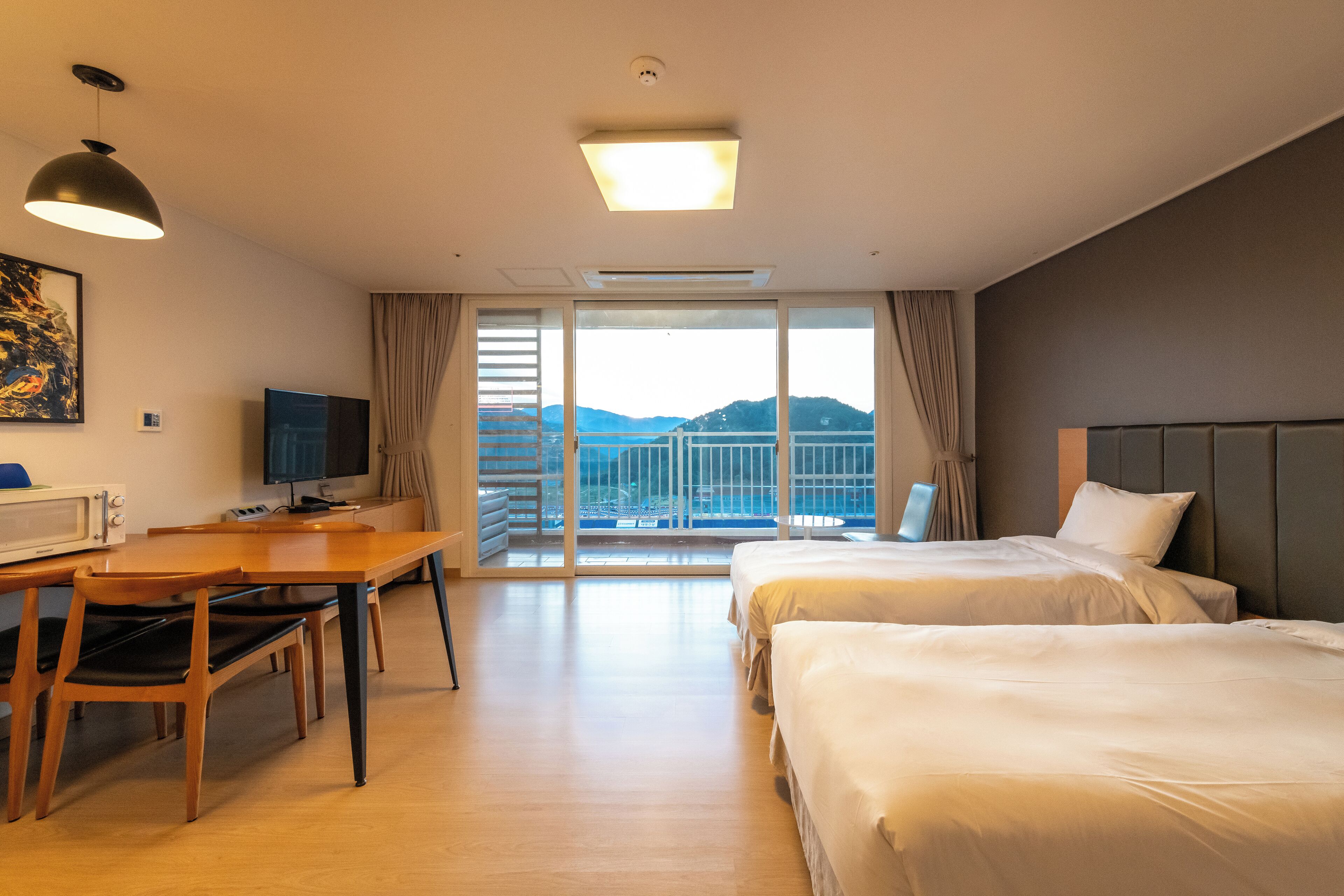 Blackout drapes, free WiFi, bed sheets, wheelchair access