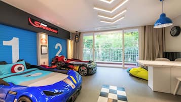 Kamar (Kids) | Tirai kedap cahaya, Wi-Fi gratis, dan seprai linen