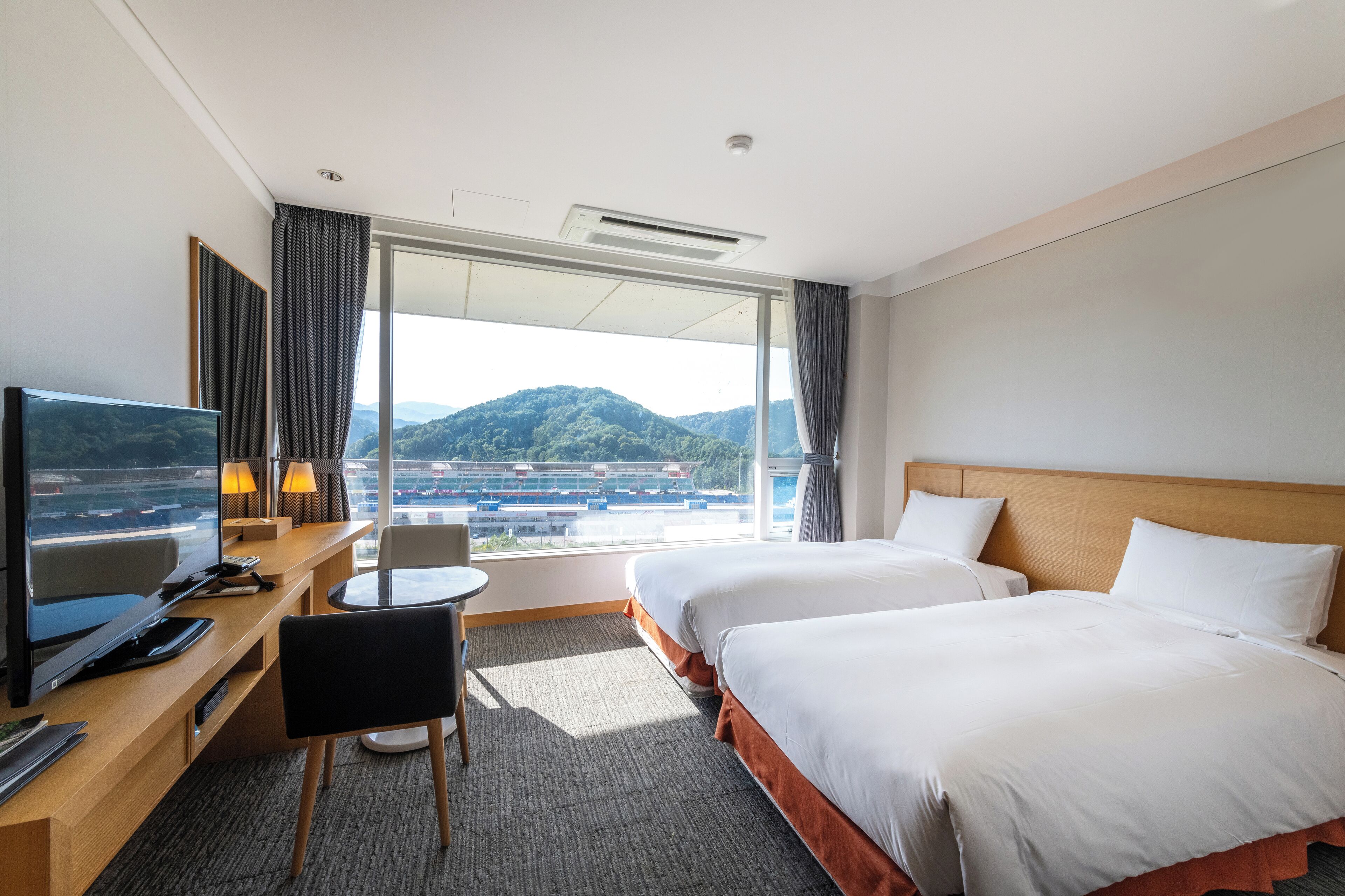 Blackout drapes, free WiFi, bed sheets, wheelchair access