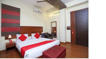 Skrivbord, extrasängar och gratis wi-fi