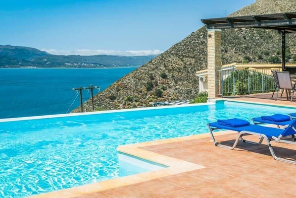 Villa, 3 Bedrooms, Private Pool, Sea View | Private pool - Villa Erato (Kefalonia)