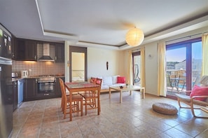Villa, Sea View | Private kitchen | Full-size fridge, microwave, oven, stovetop