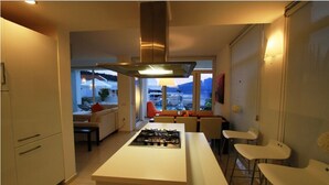 Villa, Sea View | Private kitchenette | Full-sized fridge, microwave, oven, stovetop - Villa Lemuri (Kas)