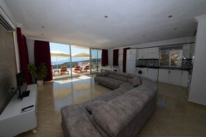 Villa, Pool View | Living room | LCD TV - Villa Oscar (Kas)
