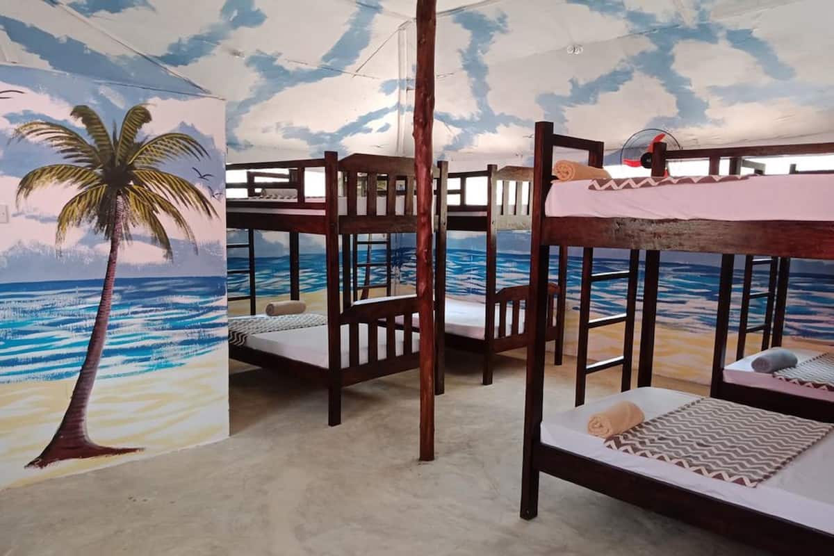 Desk, free WiFi, bed sheets